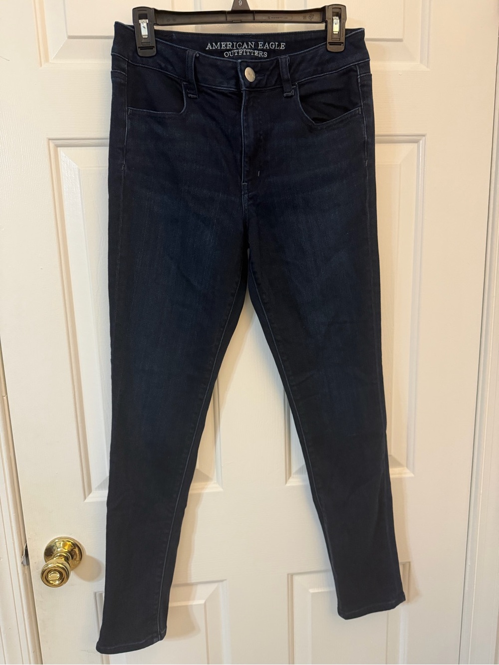 American Eagle Outfitters Dark Navy High-Rise Skinny Jeans